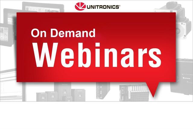 Unitronics er en ledende leverandør av automasjonsløsninger for industrielle prosesser og tilbyr en rekke On Demand Webinarer du kan se her.

 